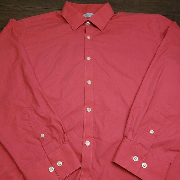 Beverly Hills Polo Club XL button up Red long slee - Picture 2 of 7